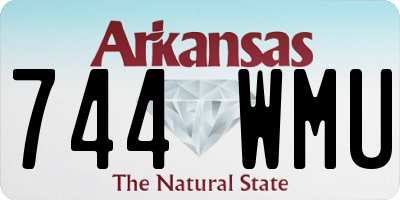 AR license plate 744WMU