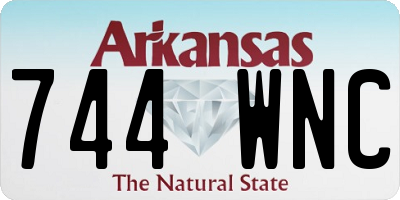 AR license plate 744WNC