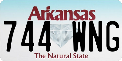 AR license plate 744WNG