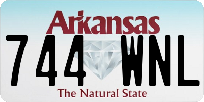 AR license plate 744WNL