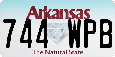 AR license plate 744WPB