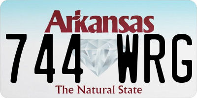 AR license plate 744WRG