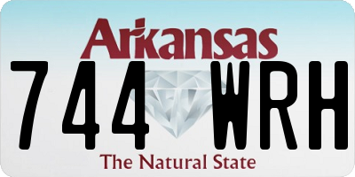 AR license plate 744WRH