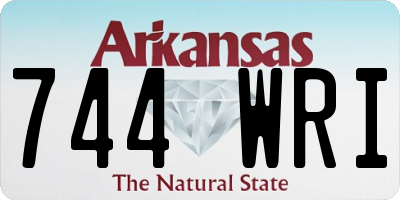 AR license plate 744WRI
