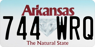 AR license plate 744WRQ
