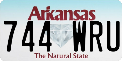 AR license plate 744WRU