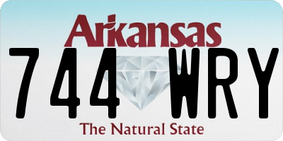 AR license plate 744WRY