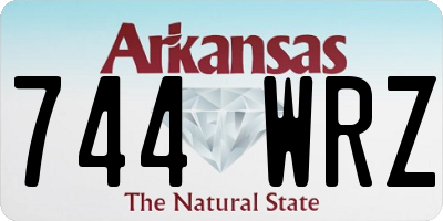 AR license plate 744WRZ