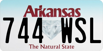 AR license plate 744WSL