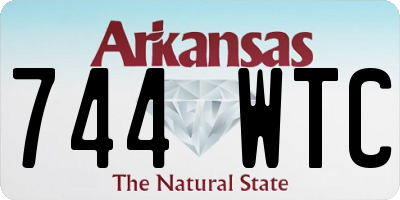 AR license plate 744WTC