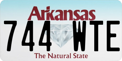 AR license plate 744WTE