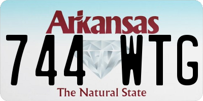 AR license plate 744WTG