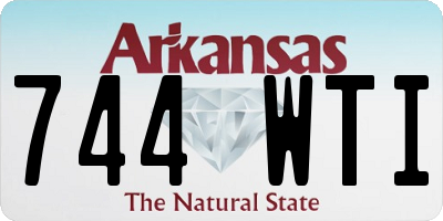 AR license plate 744WTI