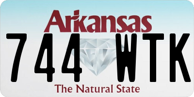 AR license plate 744WTK