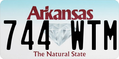 AR license plate 744WTM