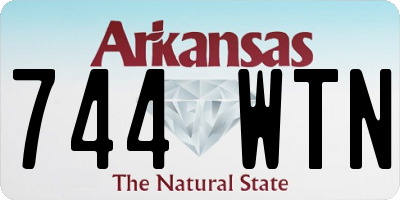 AR license plate 744WTN