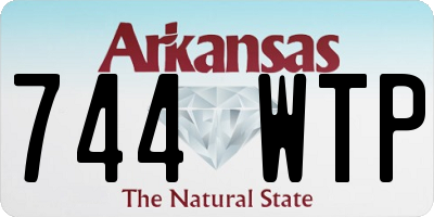 AR license plate 744WTP
