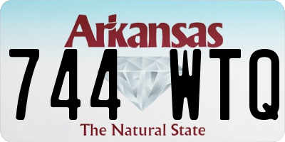 AR license plate 744WTQ