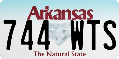 AR license plate 744WTS