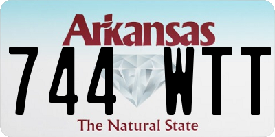 AR license plate 744WTT