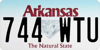 AR license plate 744WTU