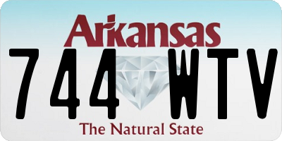 AR license plate 744WTV