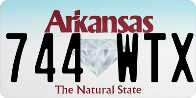 AR license plate 744WTX