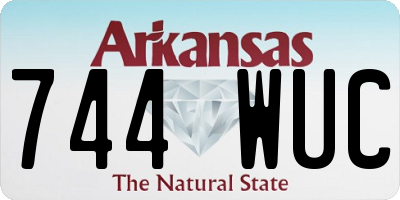 AR license plate 744WUC