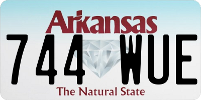 AR license plate 744WUE