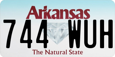 AR license plate 744WUH