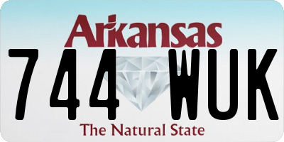 AR license plate 744WUK