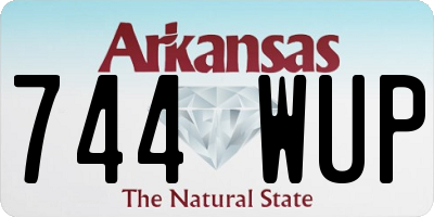 AR license plate 744WUP