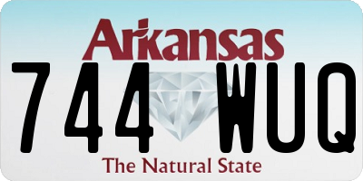 AR license plate 744WUQ
