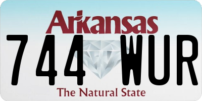 AR license plate 744WUR
