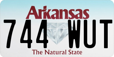 AR license plate 744WUT