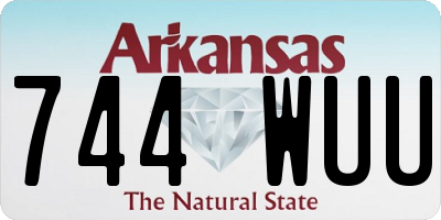 AR license plate 744WUU