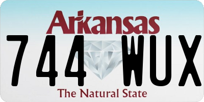 AR license plate 744WUX