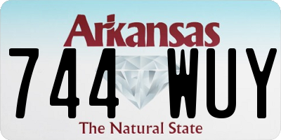 AR license plate 744WUY