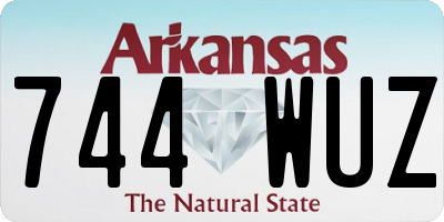 AR license plate 744WUZ