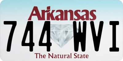 AR license plate 744WVI