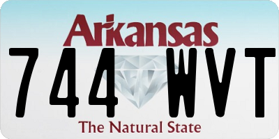 AR license plate 744WVT