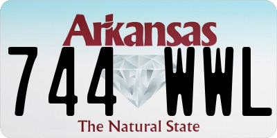 AR license plate 744WWL