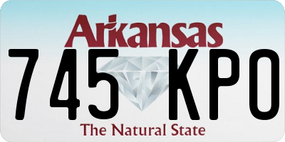 AR license plate 745KPO