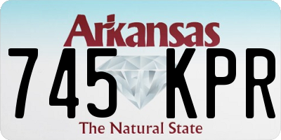 AR license plate 745KPR