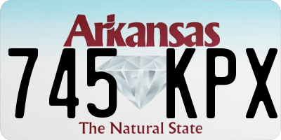 AR license plate 745KPX