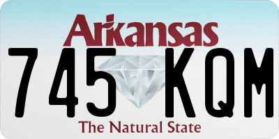 AR license plate 745KQM