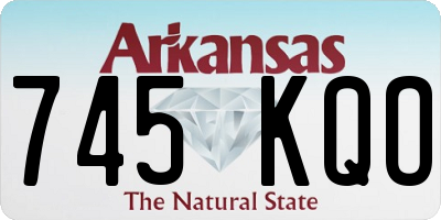 AR license plate 745KQO