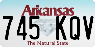 AR license plate 745KQV