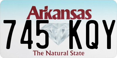AR license plate 745KQY