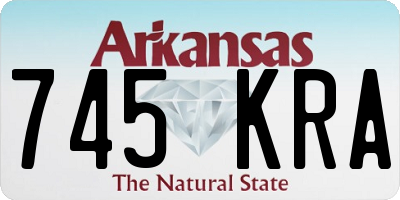 AR license plate 745KRA